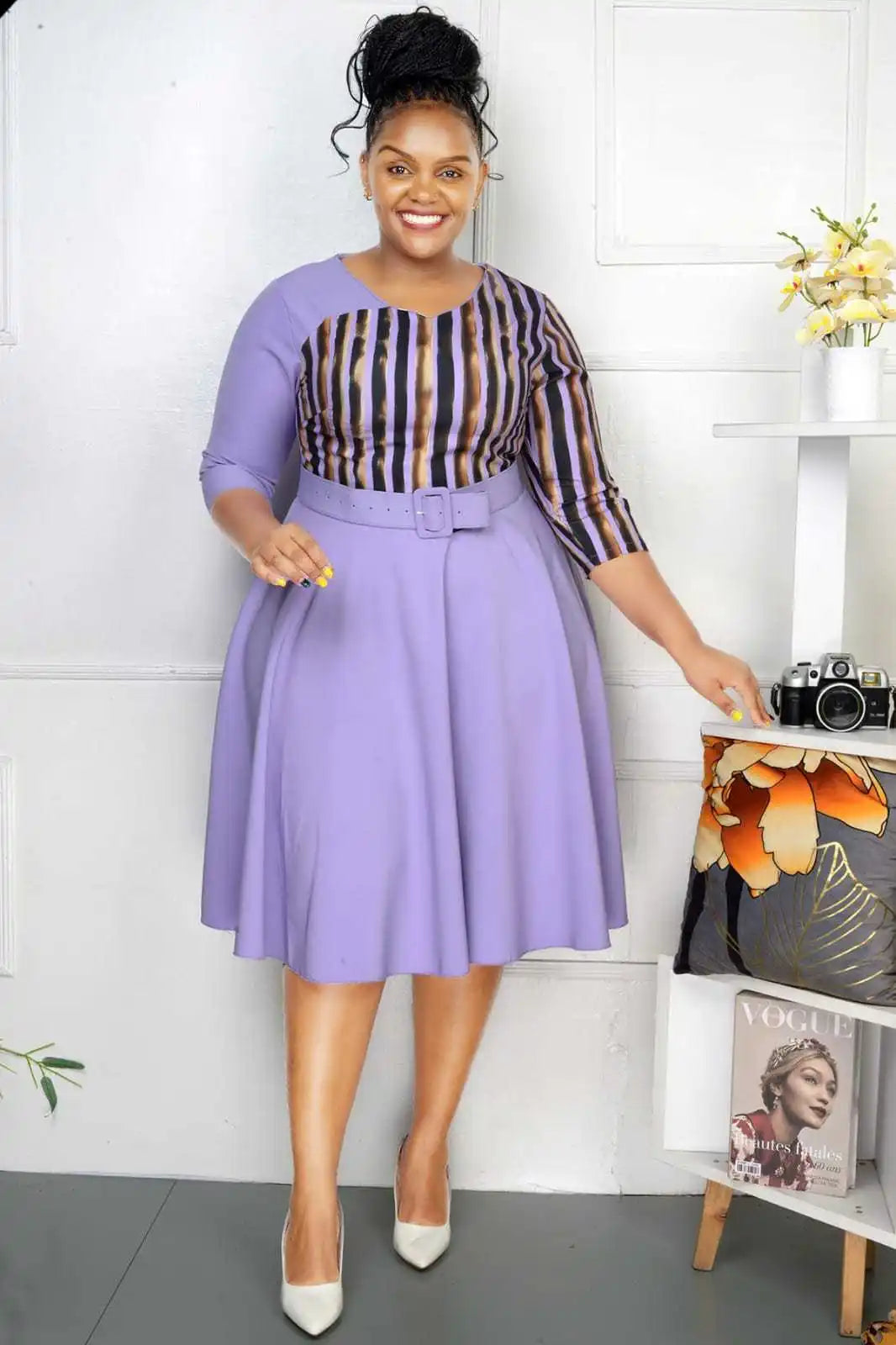 5XL 6XL Plus Size Clothes Dresses Women Office Lady Robes Summer Autumn Loose Street Style Casual 4XL Big Size Midi Dress