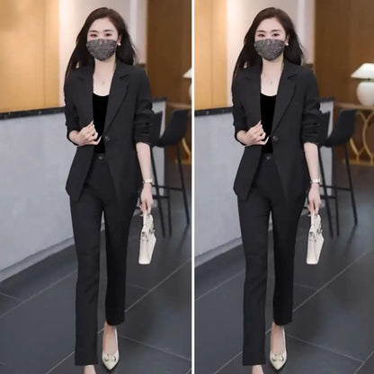 Lady Formal Clothes Elegant Women's Business Suit Set with Vest Coat Pants Professional Office Attire for Spring Slim for Formal