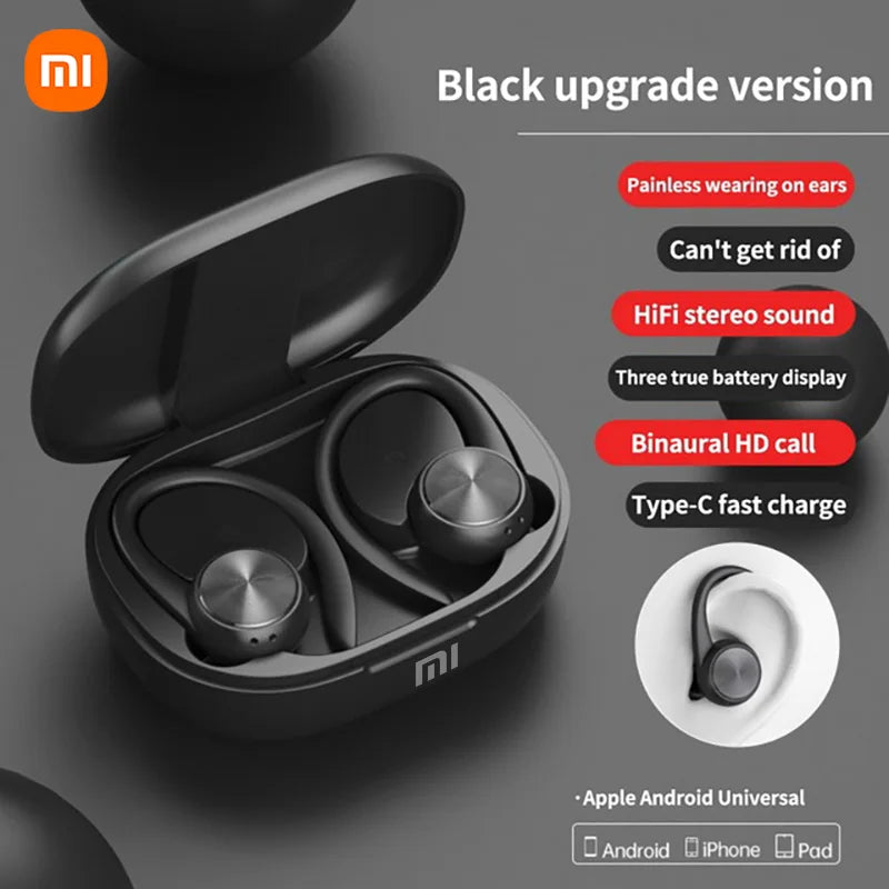 XIAOMI R200 Wireless Earbuds Open Ear Bluetooth Headphone EarHooks 9D Stereo Sound Earphones Sports LED Display Headset With Mic