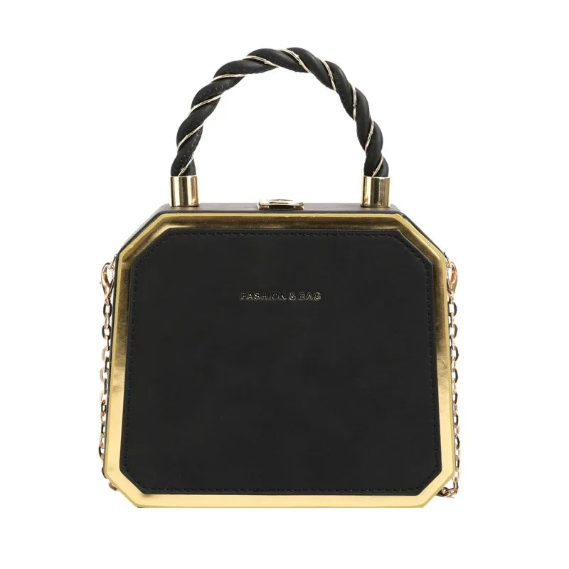 Senior Women's Handbag Explosion Fashion Portable Chain One Shoulder Bag Texture Foreign Style Cross Body Small Square Bag