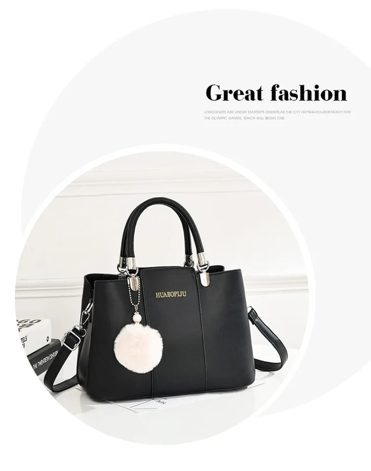 Plush Pendant Women's Bags 2024 Summer Candy Color Women's Handbag Fashion Women's Crossbody Bag Single Shoulder Tote Bags