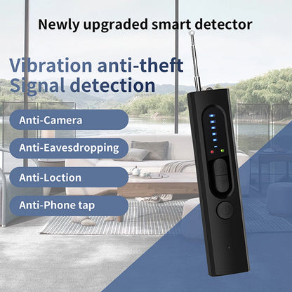 Hidden Camera Detector Anti-Spy Car GPS Tracker Listening Device Bug RF Wireless All Signal Scanner Gadget Security Protection