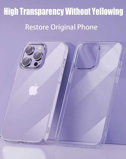 Transparent Phone Case For iPhone 16 11 12 13 14 15 Pro Max Soft TPU Silicone For iPhone XS Max XR 8 7Plus Back Cover Clear Case