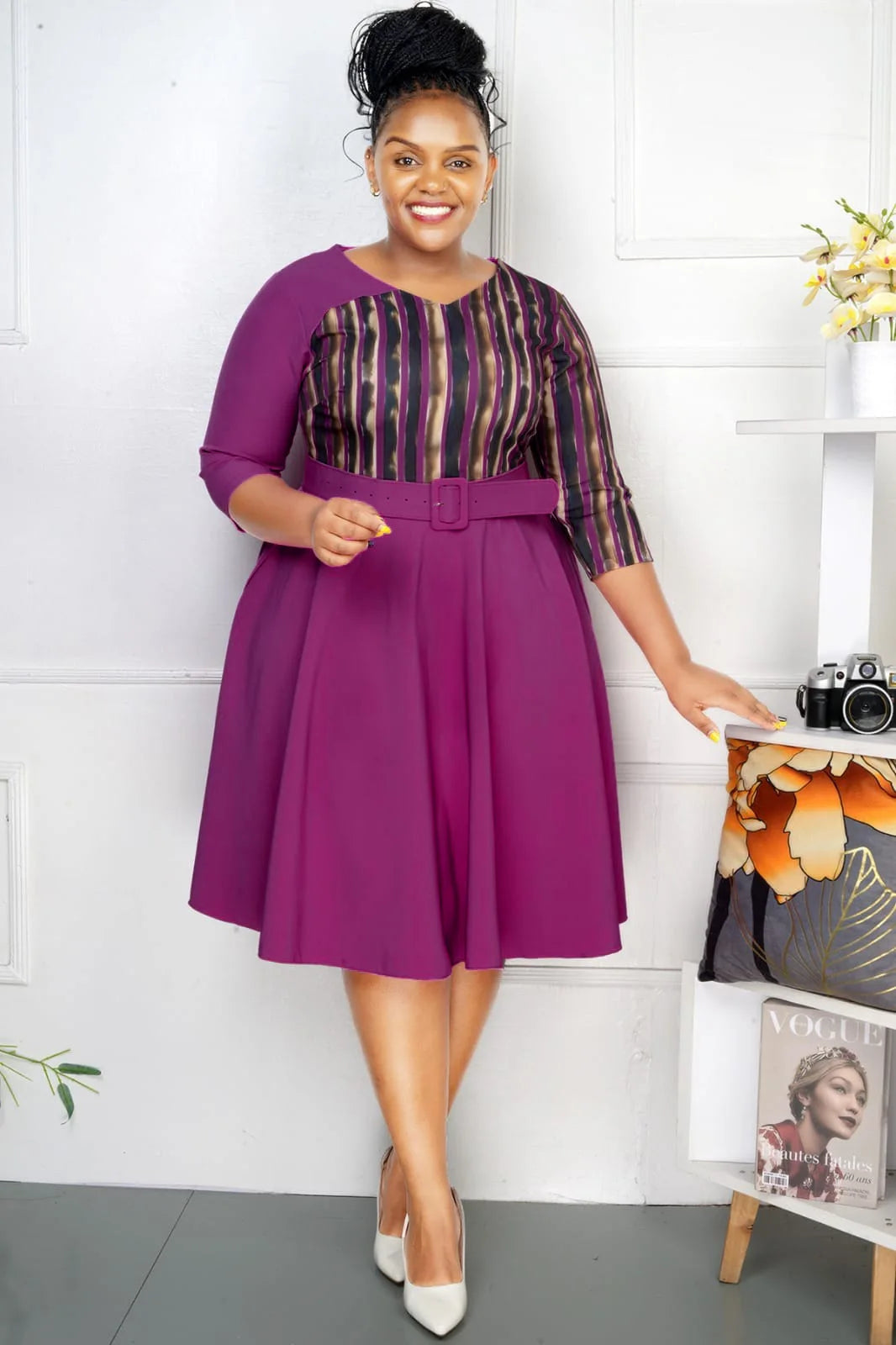 5XL 6XL Plus Size Clothes Dresses Women Office Lady Robes Summer Autumn Loose Street Style Casual 4XL Big Size Midi Dress