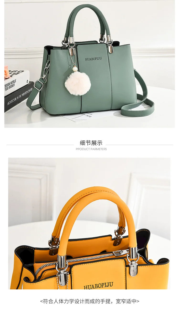 Plush Pendant Women's Bags 2024 Summer Candy Color Women's Handbag Fashion Women's Crossbody Bag Single Shoulder Tote Bags