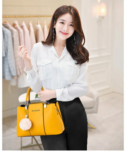 Plush Pendant Women's Bags 2024 Summer Candy Color Women's Handbag Fashion Women's Crossbody Bag Single Shoulder Tote Bags