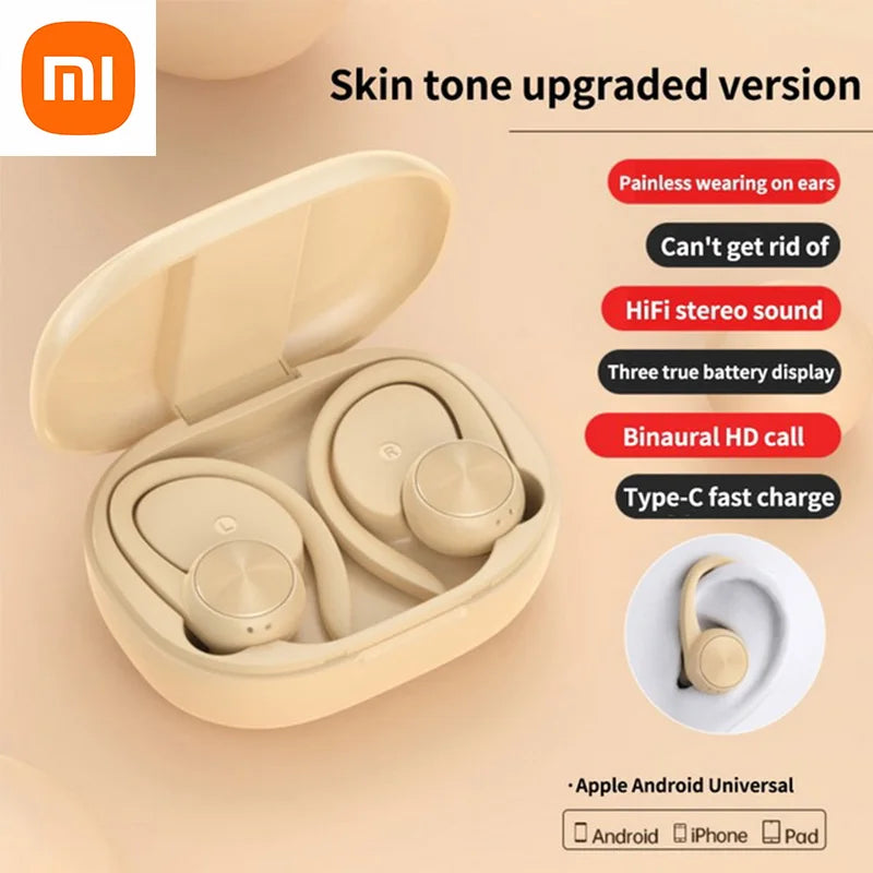 XIAOMI R200 Wireless Earbuds Open Ear Bluetooth Headphone EarHooks 9D Stereo Sound Earphones Sports LED Display Headset With Mic