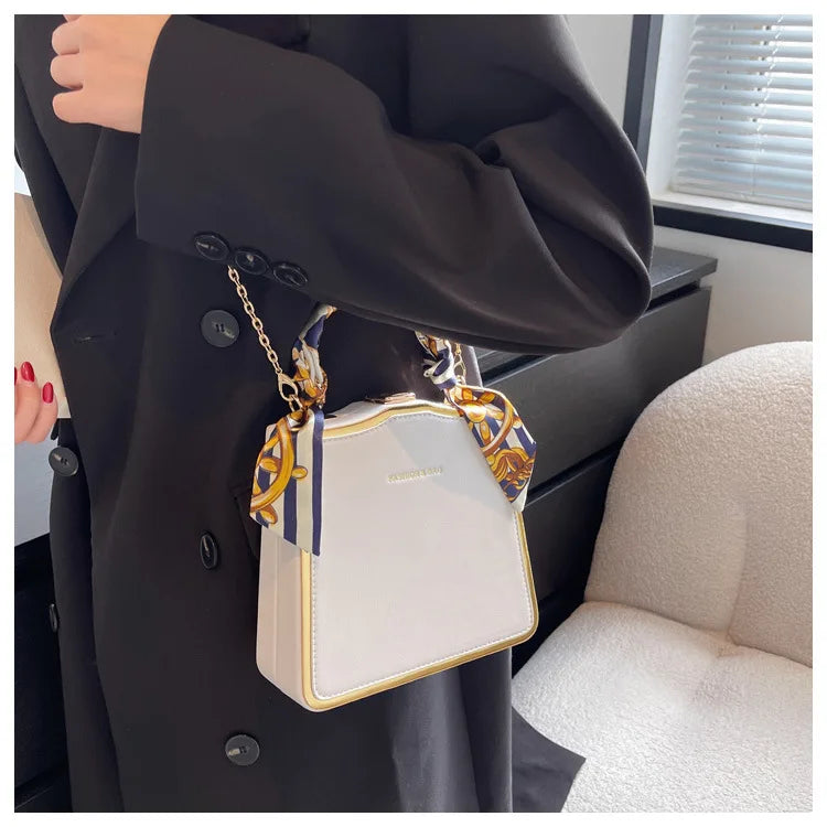 Bags for Women 2022 Retro Casual Women's Totes Shoulder Bag Fashion Exquisite Shopping Bag PU Leather Chain Handbags