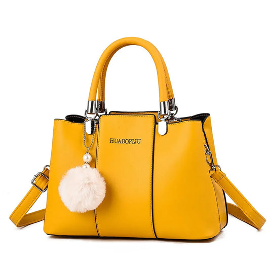 Plush Pendant Women's Bags 2024 Summer Candy Color Women's Handbag Fashion Women's Crossbody Bag Single Shoulder Tote Bags